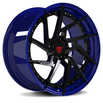 2 PIECE FORGED BLUE WHEEL SERIES: RV-DF041 - RVRN WHEELS